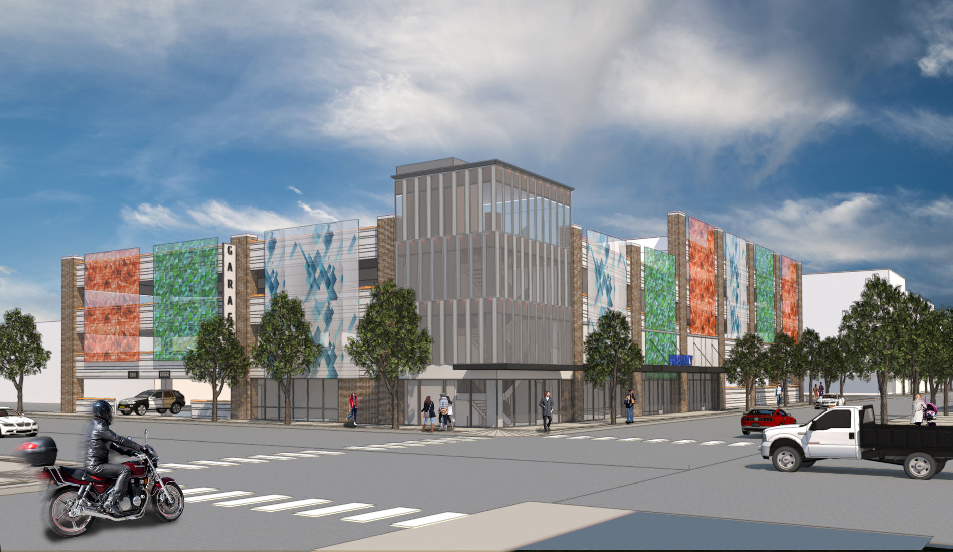 Updated downtown hotel, conference center rendering